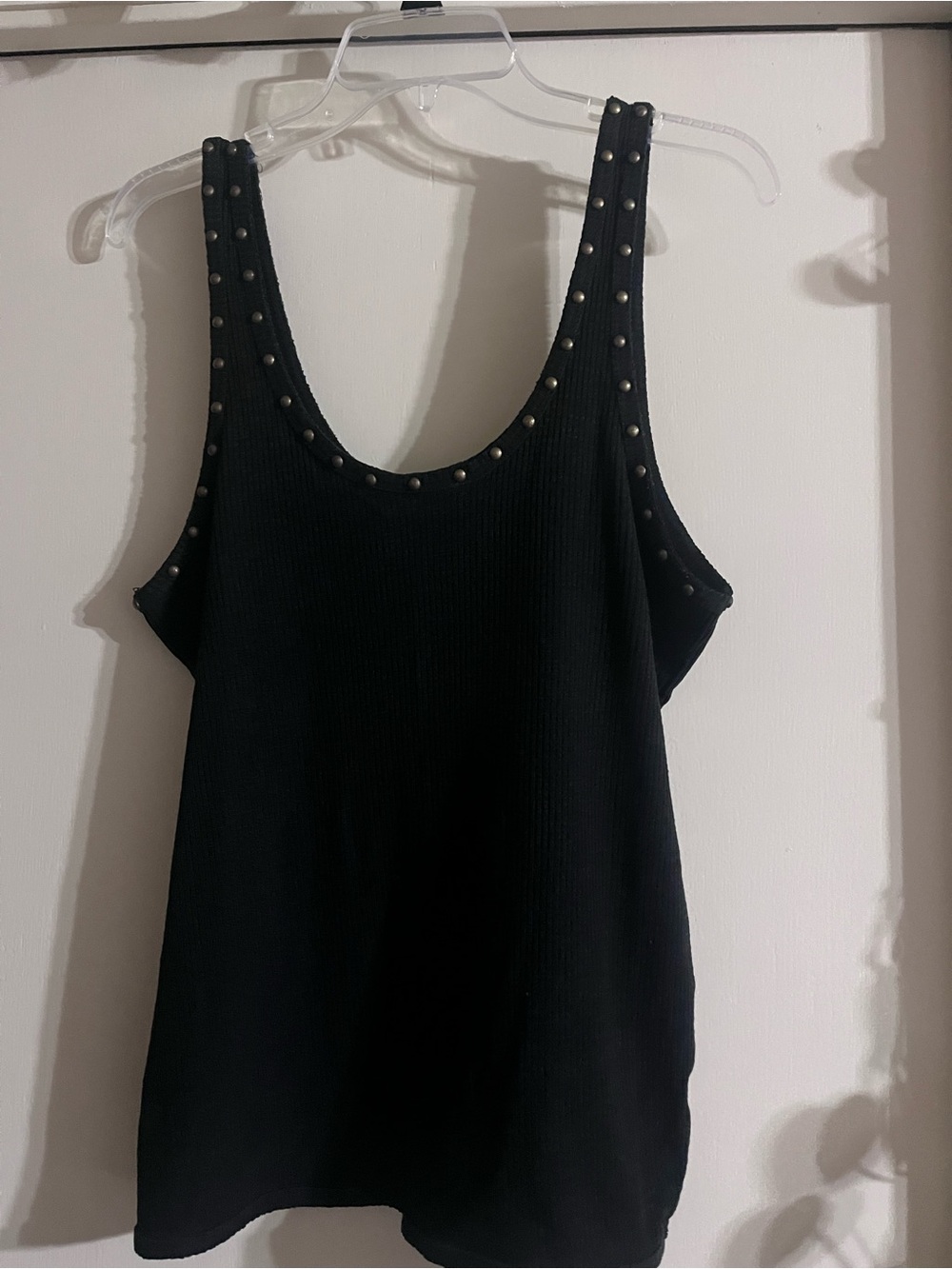 POL Black Ribbed Tank Top - Picture 2 of 5